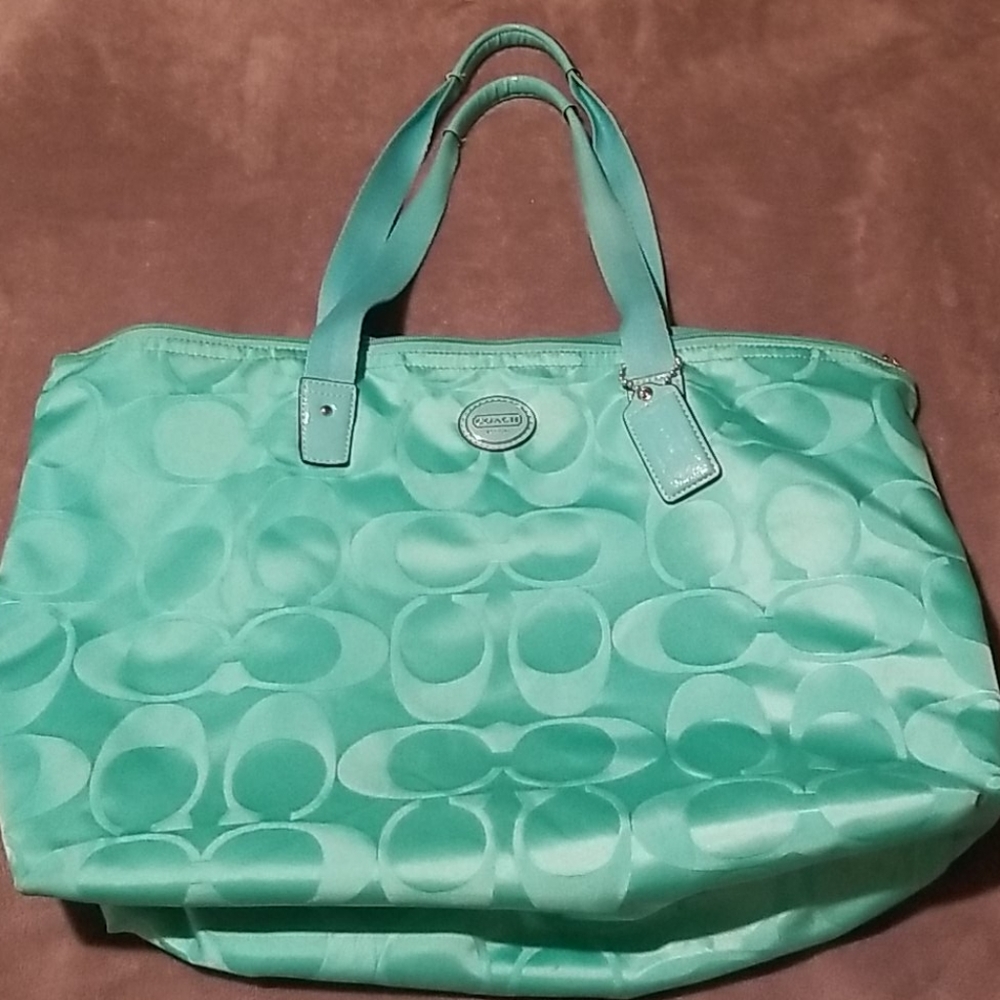 COACH Tote Bag with Cosmetic Bag
